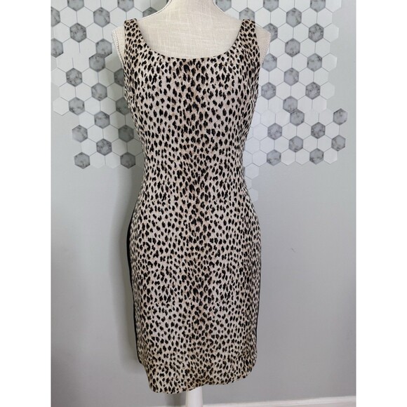Diane von Furstenberg Arianna Cheetah Animal Print Dress Women’s‎ Size 10 - Picture 1 of 11